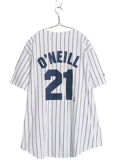 ヤンキース USA製 ベースボール シャツ メンズ XL / MLB オフィシャル マジェスティック 大リーグ ユニフォーム ゲームシャツ 大きいサイズ
