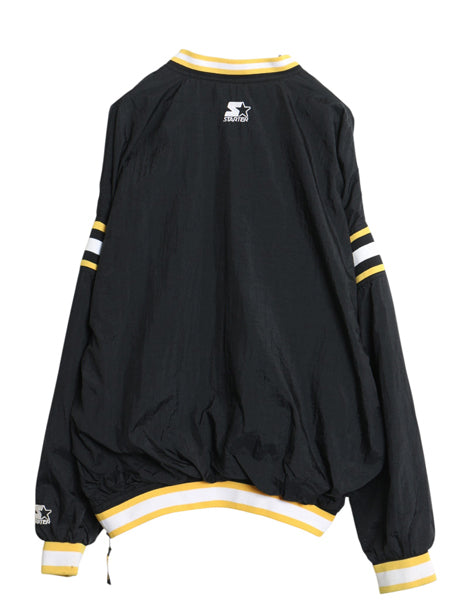 90s ペンギンズ ナイロン ジャケット メンズ XL 古着 オールド NHL オフィシャル スターター ホッケー ウィンドブレーカー 大きいサイズ 黒