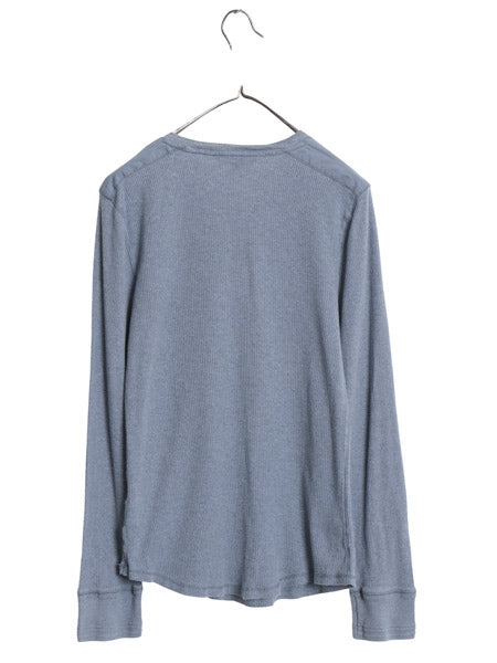 ローレン ラルフローレン ハーフジップ 長袖 Tシャツ レディース XL / コットン ストレッチ リブ編み カットソー 段リブ ショルダーパッチ