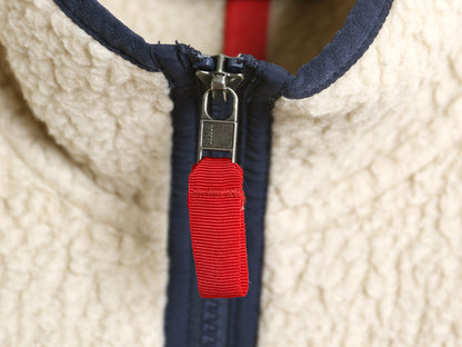 パタゴニア レトロ パイル ベスト メンズ XL 19年製 フリース フルジップ アウトドア 重ね着 前開き ワンポイント 大きいサイズ ナチュラル