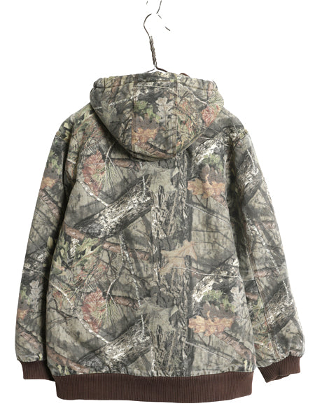 US企画 カーハート リアルツリー カモ アクティブ ジャケット キッズ XL メンズ XS ダック パーカー 中綿 キルティング ライナー ブルゾン
