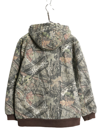 US企画 カーハート リアルツリー カモ アクティブ ジャケット キッズ XL メンズ XS ダック パーカー 中綿 キルティング ライナー ブルゾン