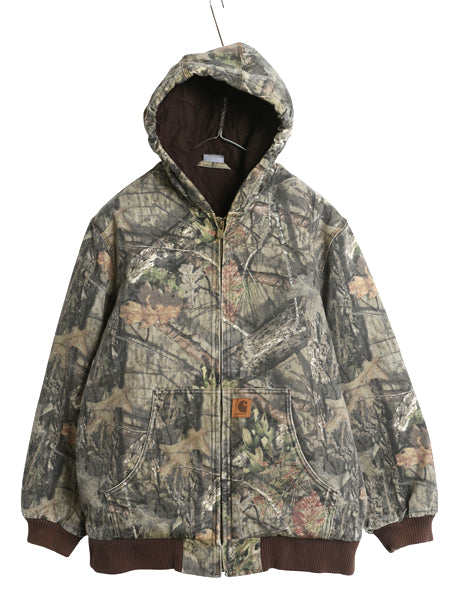 US企画 カーハート リアルツリー カモ アクティブ ジャケット キッズ XL メンズ XS ダック パーカー 中綿 キルティング ライナー ブルゾン