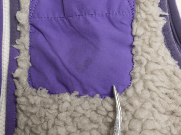 パタゴニア レトロX フリース ベスト キッズ ベビー 4歳 100cm 古着 14年製 アウトドア ボア パイル フルジップ 子ども 重ね着 ナチュラル