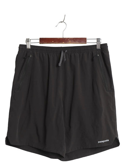 パタゴニア ナイン トレイルズ ショーツ メンズ L 21年製 アウトドア ショートパンツ イージーパンツ 短パン 薄手 ストレッチ ボトムス 黒