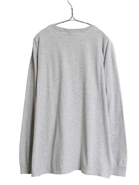 00s ポロ ラルフローレン 長袖 Tシャツ メンズ M / オールド ロンT ロングスリーブ コットン カットソー ワンポイント ポニー 無地 グレー