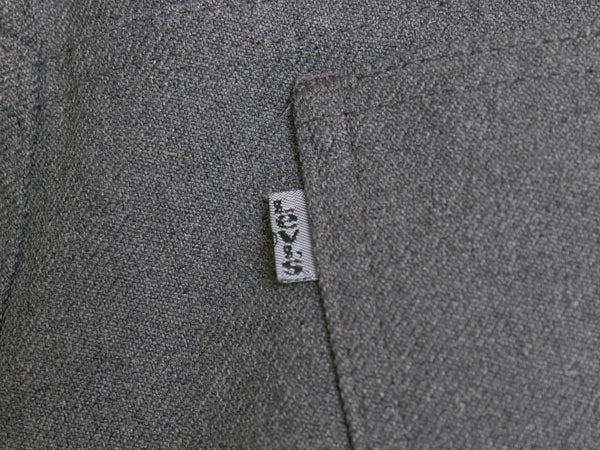 90s USA製 リーバイス ポリ フレア パンツ メンズ 34 34 古着 オールド スタプレ スラックス 517 SCOVILL ノータック ブーツカット グレー