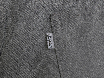 90s USA製 リーバイス ポリ フレア パンツ メンズ 34 34 古着 オールド スタプレ スラックス 517 SCOVILL ノータック ブーツカット グレー