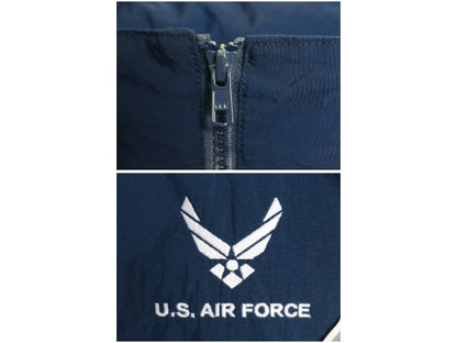 米軍実物 US AIR FORCE ナイロン トレーニング ジャケット MEDIUM REGULAR / 10年製 ミリタリー エアフォース 軍物 ジャンパー ブルゾン 青