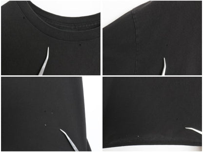 ハーレー ダビッドソン 両面 プリント Tシャツ メンズ XL オフィシャル スカル バイク イラスト アート 大きいサイズ カットソー ブラック