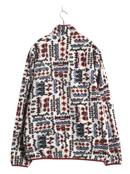 パタゴニア 総柄 ライトウェイト シンチラ スナップT メンズ M / 古着 22年製 プルオーバー フリース ジャケット ブルゾン マルチカラー