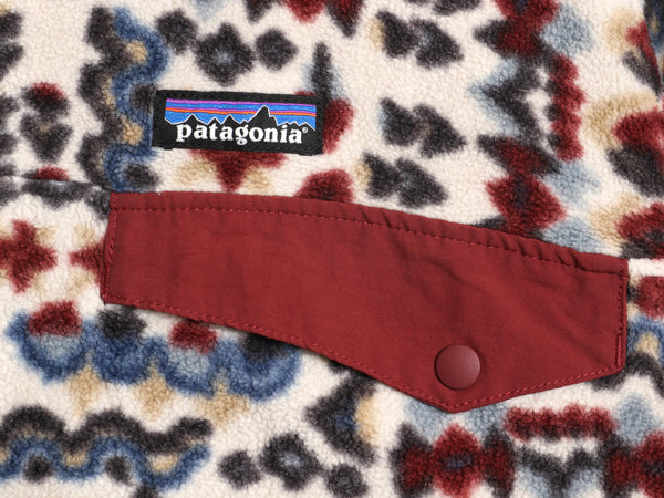 パタゴニア 総柄 ライトウェイト シンチラ スナップT メンズ M / 古着 22年製 プルオーバー フリース ジャケット ブルゾン マルチカラー