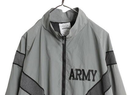 00s 米軍実物 US ARMY ナイロン トレーニング ジャケット LARGE REGULAR 古着 04年製 オールド ミリタリー IPFU 軍物 ジャンパー ブルゾン