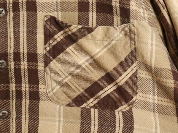  90s セントジョンズベイ チェック 長袖 ヘビー フランネル シャツ メンズ L / オールド JCPenney ネルシャツ マルチカラー ヘビーウェイト