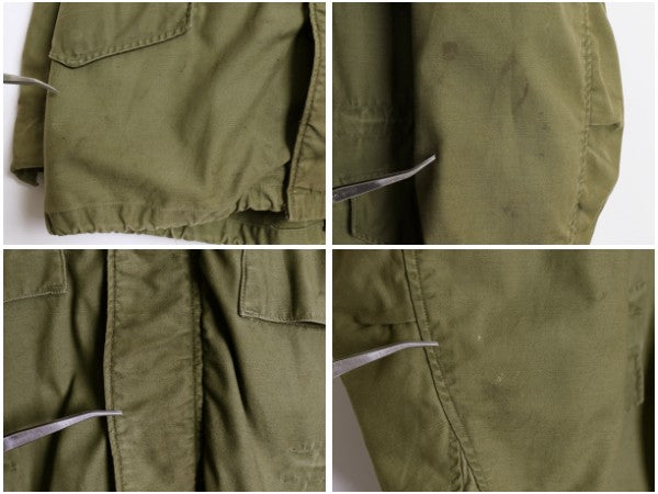 60s 1st モデル 米軍実物 US ARMY M-65 フィールド ジャケット MEDIUM 程 ヴィンテージ 軍物 ミリタリー アーミー エポレット無し 最初期