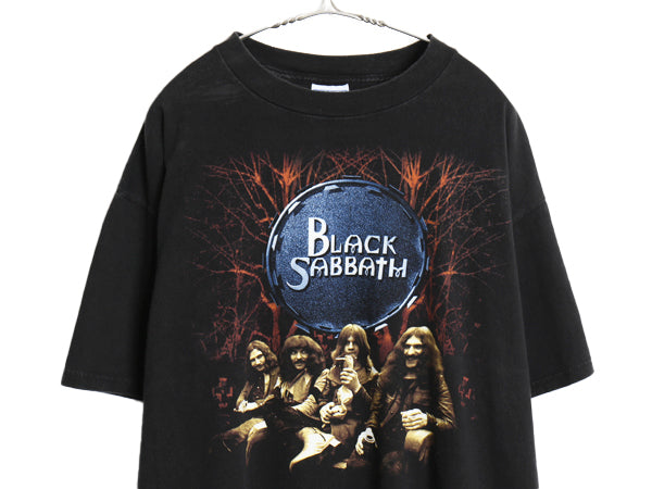 90s ★ ブラックサバス ツアー イラスト プリント Tシャツ メンズ XL オールド オジーオズボーン オフィシャル バンド ロック ALL SPORT 黒