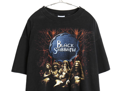 90s ★ ブラックサバス ツアー イラスト プリント Tシャツ メンズ XL オールド オジーオズボーン オフィシャル バンド ロック ALL SPORT 黒