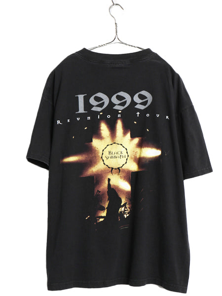 90s ★ ブラックサバス ツアー イラスト プリント Tシャツ メンズ XL オールド オジーオズボーン オフィシャル バンド ロック ALL SPORT 黒