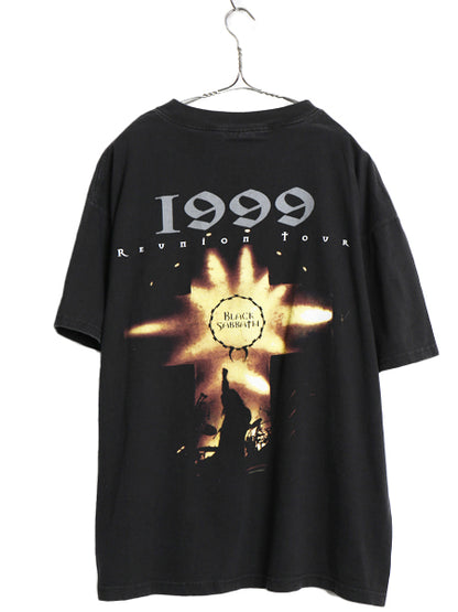 90s ★ ブラックサバス ツアー イラスト プリント Tシャツ メンズ XL オールド オジーオズボーン オフィシャル バンド ロック ALL SPORT 黒