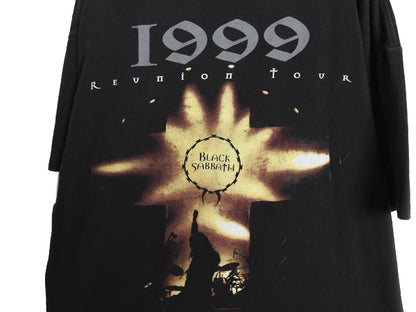 90s ★ ブラックサバス ツアー イラスト プリント Tシャツ メンズ XL オールド オジーオズボーン オフィシャル バンド ロック ALL SPORT 黒