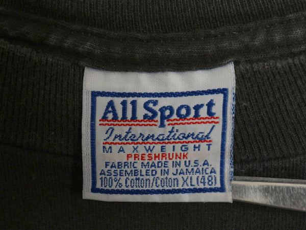 90s ★ ブラックサバス ツアー イラスト プリント Tシャツ メンズ XL オールド オジーオズボーン オフィシャル バンド ロック ALL SPORT 黒