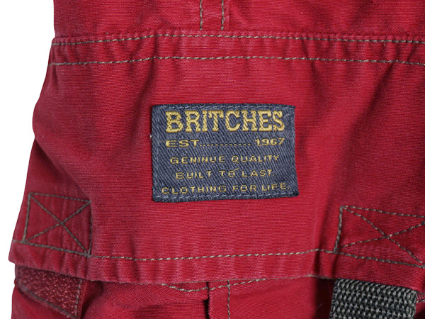 00s ☆ BRITCHES ギミック カーゴ ショーツ  メンズ 33 古着 オールド Y2K ベルト付き ストリート ショートパンツ ルーズ ワイド バギー 赤