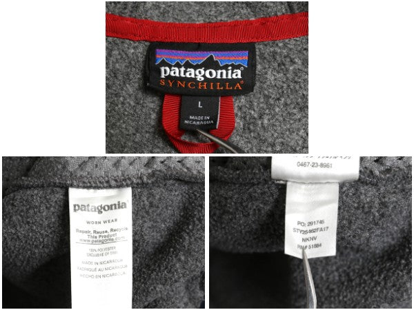 パタゴニア ライトウェイト シンチラ スナップT フーディ メンズ L 17年製 フリース パーカー ジャケット フルジップ ハイネック ブルゾン