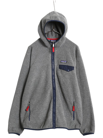 パタゴニア ライトウェイト シンチラ スナップT フーディ メンズ L 17年製 フリース パーカー ジャケット フルジップ ハイネック ブルゾン