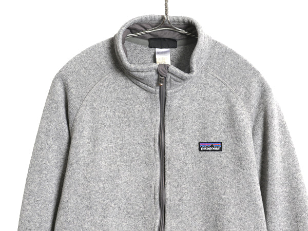 パタゴニア ベターセーター ジャケット メンズ М 13年製 フリース セーター フルジップ ブルゾン ハイネック アウトドア ワンポイント 灰
