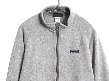 パタゴニア ベターセーター ジャケット メンズ М 13年製 フリース セーター フルジップ ブルゾン ハイネック アウトドア ワンポイント 灰