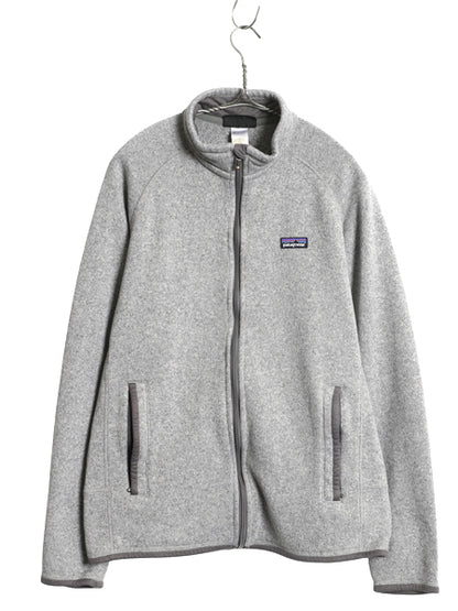 パタゴニア ベターセーター ジャケット メンズ М 13年製 フリース セーター フルジップ ブルゾン ハイネック アウトドア ワンポイント 灰