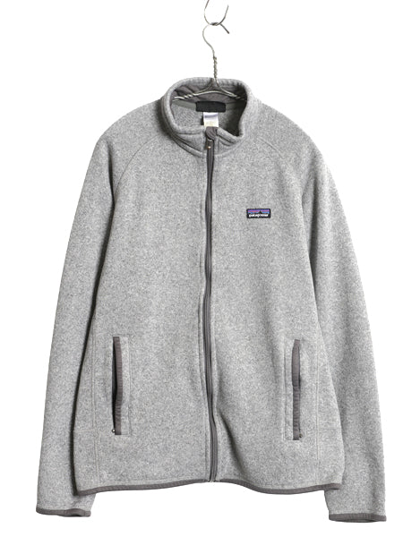 パタゴニア ベターセーター ジャケット メンズ М 13年製 フリース セーター フルジップ ブルゾン ハイネック アウトドア ワンポイント 灰