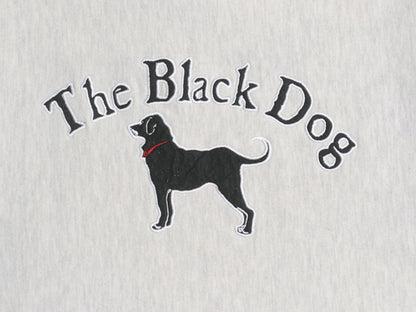 00s The Black Dog ドッグ プリント ハイネック スウェット メンズ レディース XS / オールド ヘビーウェイト 犬 裏起毛 トレーナー グレー