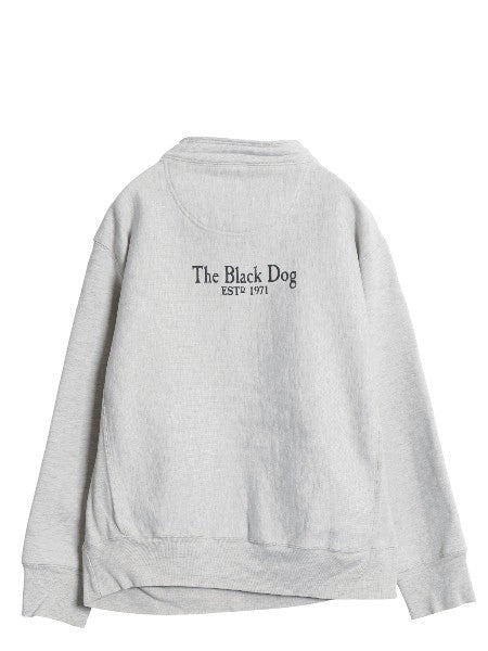 00s The Black Dog ドッグ プリント ハイネック スウェット メンズ レディース XS / オールド ヘビーウェイト 犬 裏起毛 トレーナー グレー