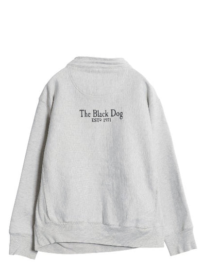 00s The Black Dog ドッグ プリント ハイネック スウェット メンズ レディース XS / オールド ヘビーウェイト 犬 裏起毛 トレーナー グレー