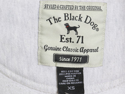 00s The Black Dog ドッグ プリント ハイネック スウェット メンズ レディース XS / オールド ヘビーウェイト 犬 裏起毛 トレーナー グレー