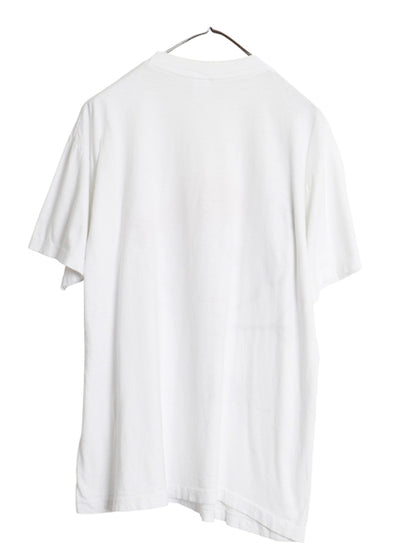 90s キャラクター イラスト プリント Tシャツ メンズ XL 程/ 古着 オールド アート シングルステッチ ペイズリー バンダナ柄 大きいサイズ