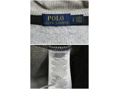 ポロ ラルフローレン フルジップ スウェット フード パーカー メンズ S / トレーナー 裏起毛 ヘビーウェイト ワンポイント シンプル 濃灰