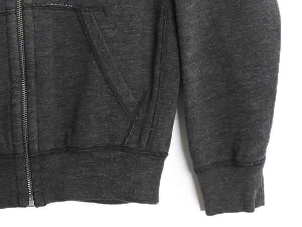 ポロ ラルフローレン フルジップ スウェット フード パーカー メンズ S / トレーナー 裏起毛 ヘビーウェイト ワンポイント シンプル 濃灰