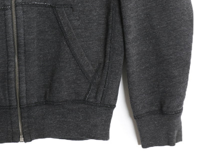 ポロ ラルフローレン フルジップ スウェット フード パーカー メンズ S / トレーナー 裏起毛 ヘビーウェイト ワンポイント シンプル 濃灰