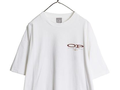 90s USA製 オーシャンパシフィック 両面 プリント 半袖 Tシャツ メンズ XL / オールド サーフ Y2K シングルステッチ 大きいサイズ ホワイト