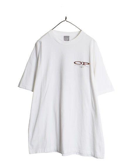 90s USA製 オーシャンパシフィック 両面 プリント 半袖 Tシャツ メンズ XL / オールド サーフ Y2K シングルステッチ 大きいサイズ ホワイト