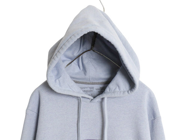パタゴニア プリント スウェット フード パーカー メンズ XL レディース XXL 23年製 トレーナー プルオーバー  裏起毛 大きいサイズ ブルー