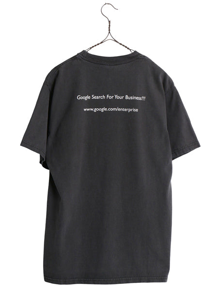 00s ★ グーグル ロゴ プリント Tシャツ メンズ XL / オールド 企業物 当時物 テック コンピューター ヘビーウェイト メッセージ ブラック