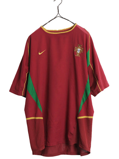 00s ☆ ナイキ ポルトガル 代表 サッカー ユニフォーム メンズ XL オールド 02 03 ワールドカップ 当時物 ナショナル フットボール ホーム