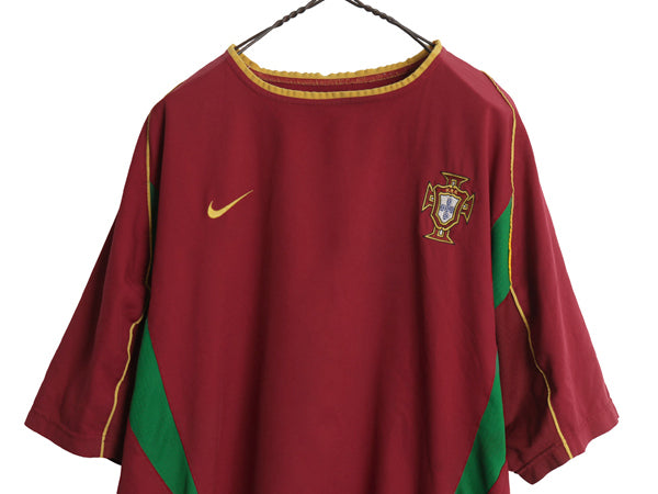 00s ☆ ナイキ ポルトガル 代表 サッカー ユニフォーム メンズ XL オールド 02 03 ワールドカップ 当時物 ナショナル フットボール ホーム