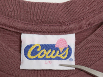 90s カナダ製 ウシ 両面 プリント 半袖 Tシャツ メンズ L 古着 オールド アニマル 企業物 オフィシャル ひまわり イラスト ヘビーウェイト