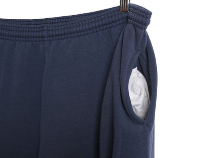 00s ラッセル 無地 スウェット パンツ メンズ レディース XL オールド 裏起毛 トレーナー イージーパンツ ブランク ポケット付き ネイビー