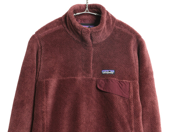 パタゴニア リツール スナップT プルオーバー ジャケット レディース М 古着 18年製 フリース アウトドア ブルゾン ハイネック シンプル