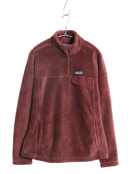 パタゴニア リツール スナップT プルオーバー ジャケット レディース М 古着 18年製 フリース アウトドア ブルゾン ハイネック シンプル